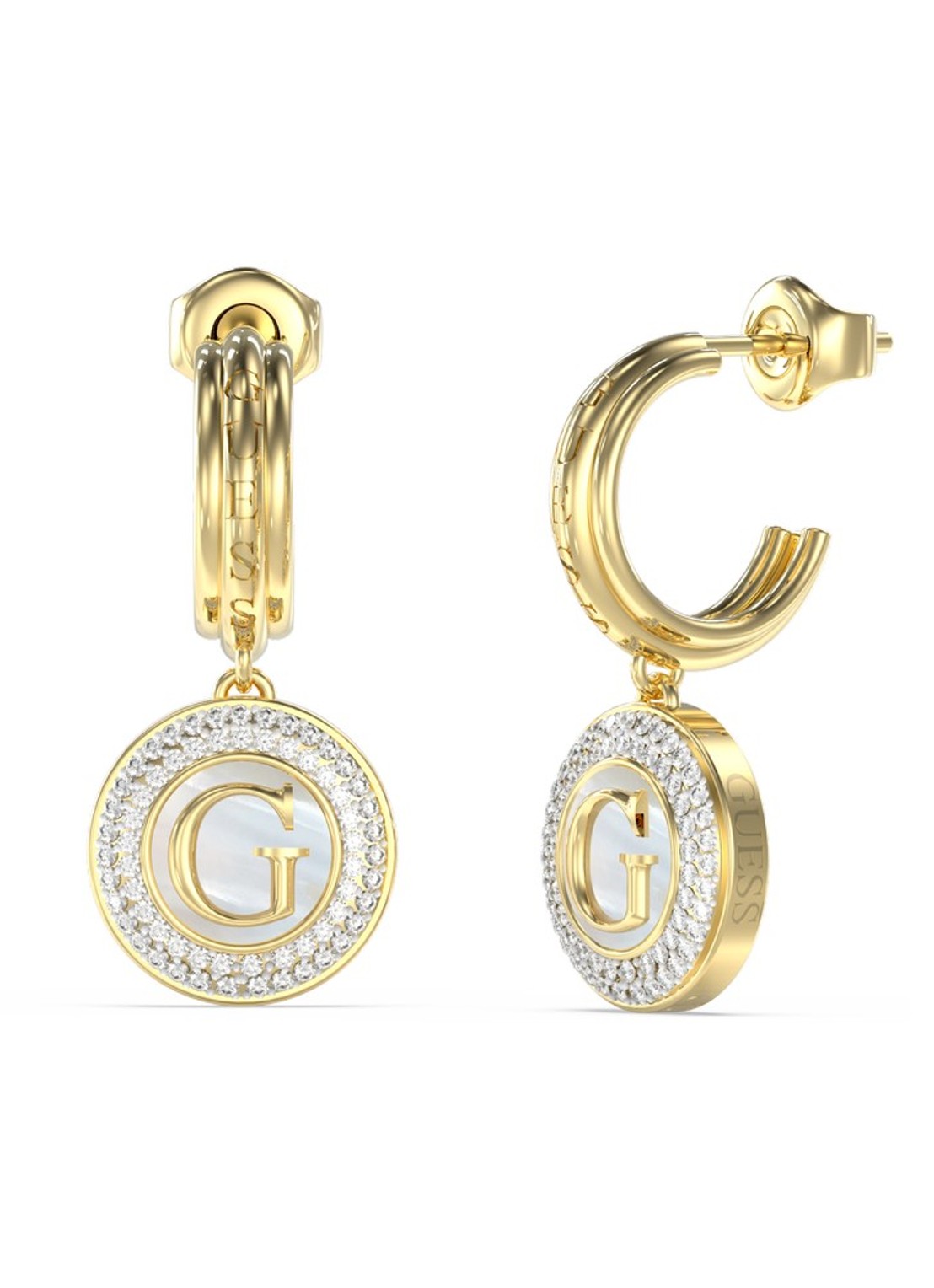 GUESS Oorringen JUBE06204JWYGT-U - voorkant goud