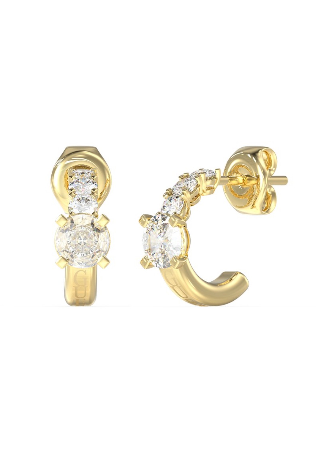 GUESS Oorringen JUBE06271JWYGT-U - voorkant goud