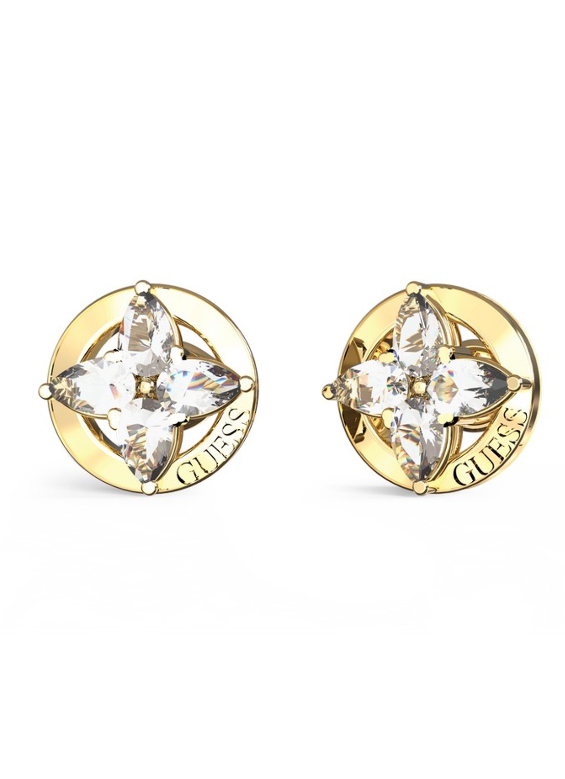 GUESS Oorstekers JUBE06040JWYGWHT-U - voorkant goud