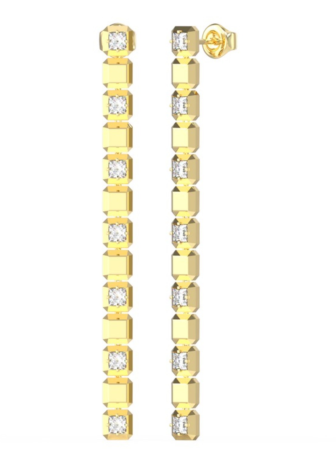 GUESS Oorstekers  JUBE06173JWYGT-U - voorkant goud