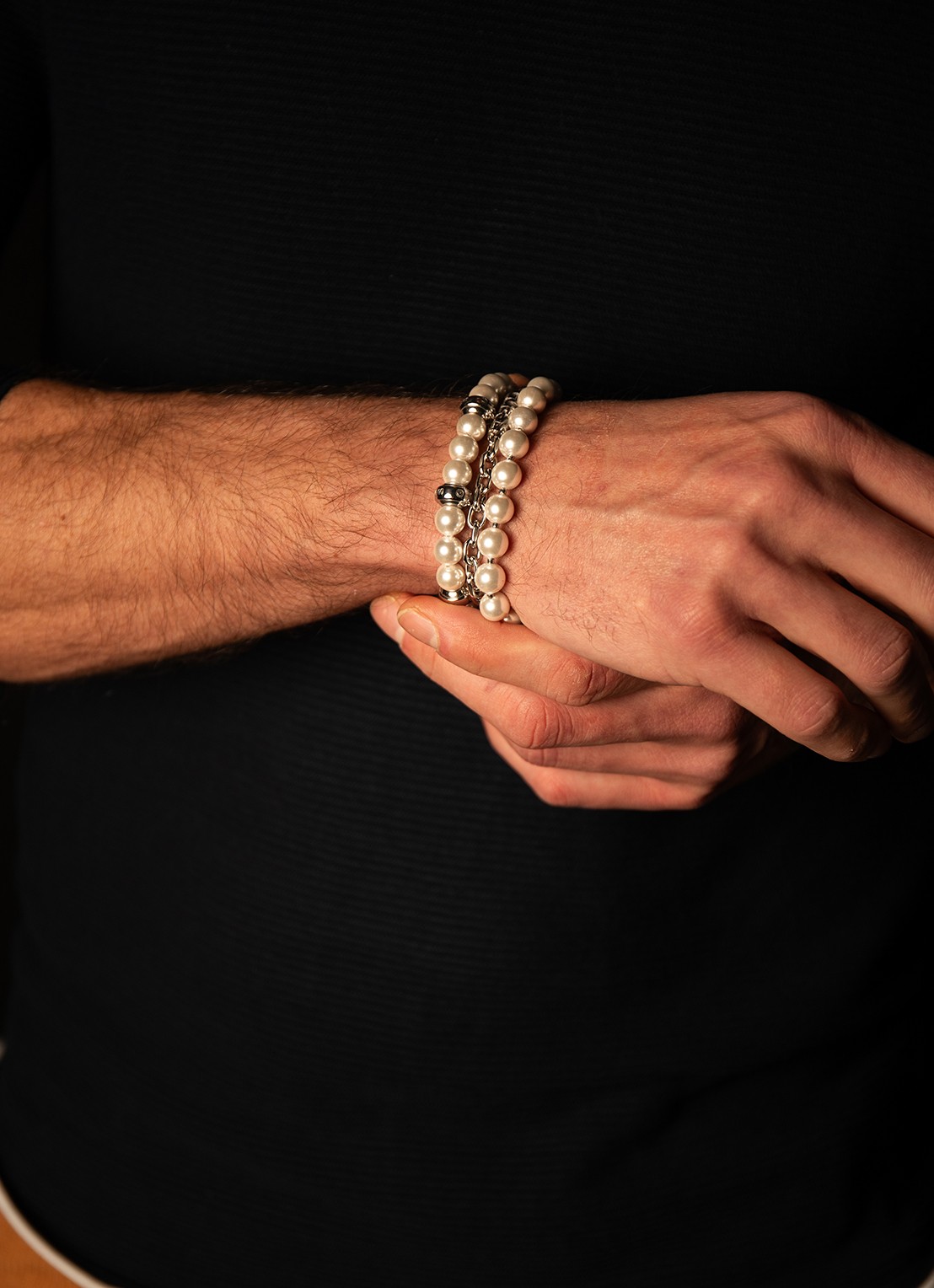 GUESS Parelarmband JUMB04063JWSTWIS  - detail 2 zilver