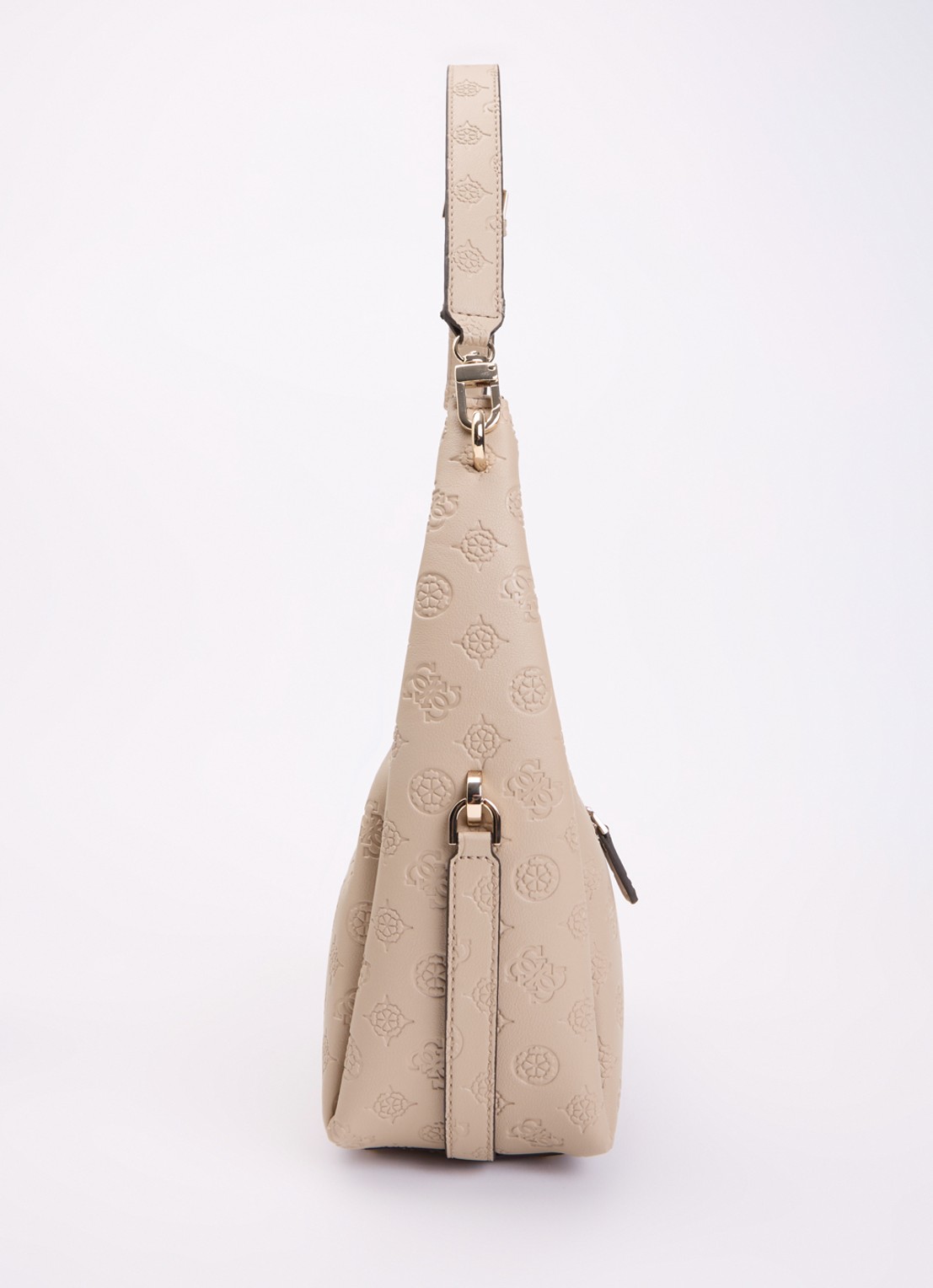 GUESS Phoebe schoudertas met logoprint - detail 3 beige