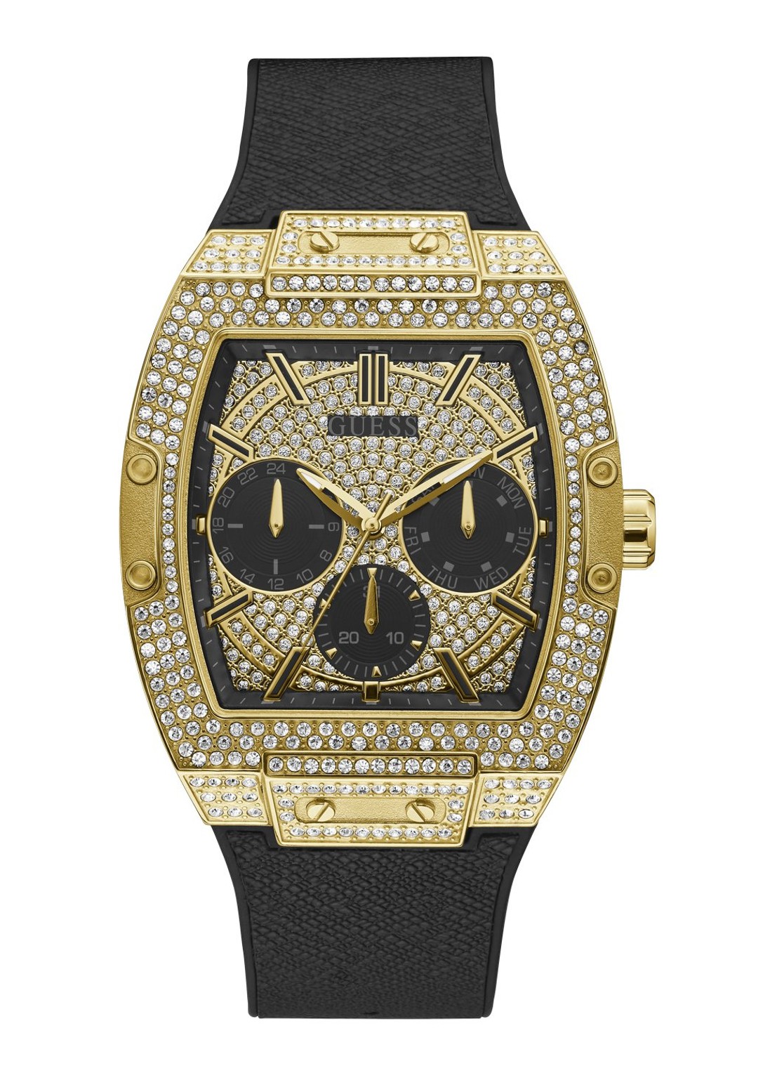 GUESS Phoenix horloge GW0048G2 - voorkant 6 zwart
