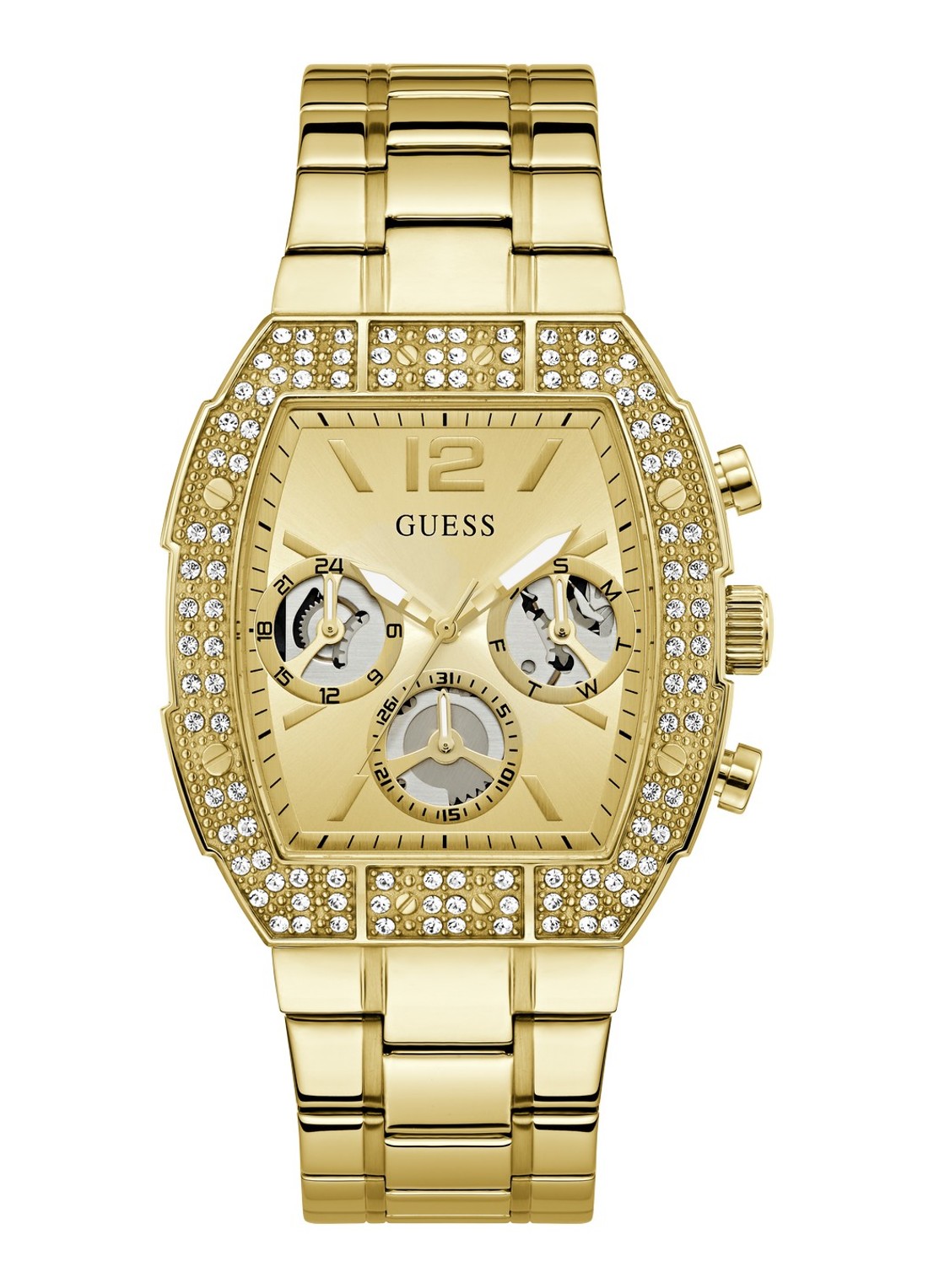 GUESS Phoenix Quantum horloge GW1068G2 - voorkant goud