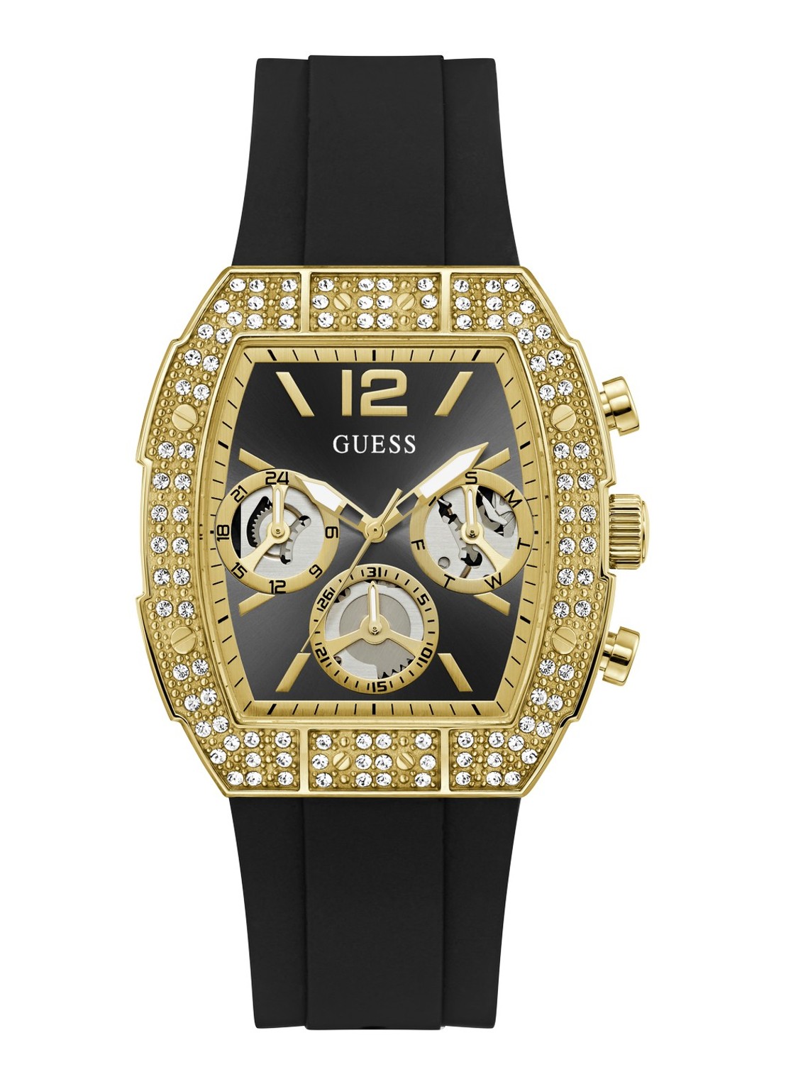 GUESS Phoenix Quantum horloge GW1069G2 - voorkant goud