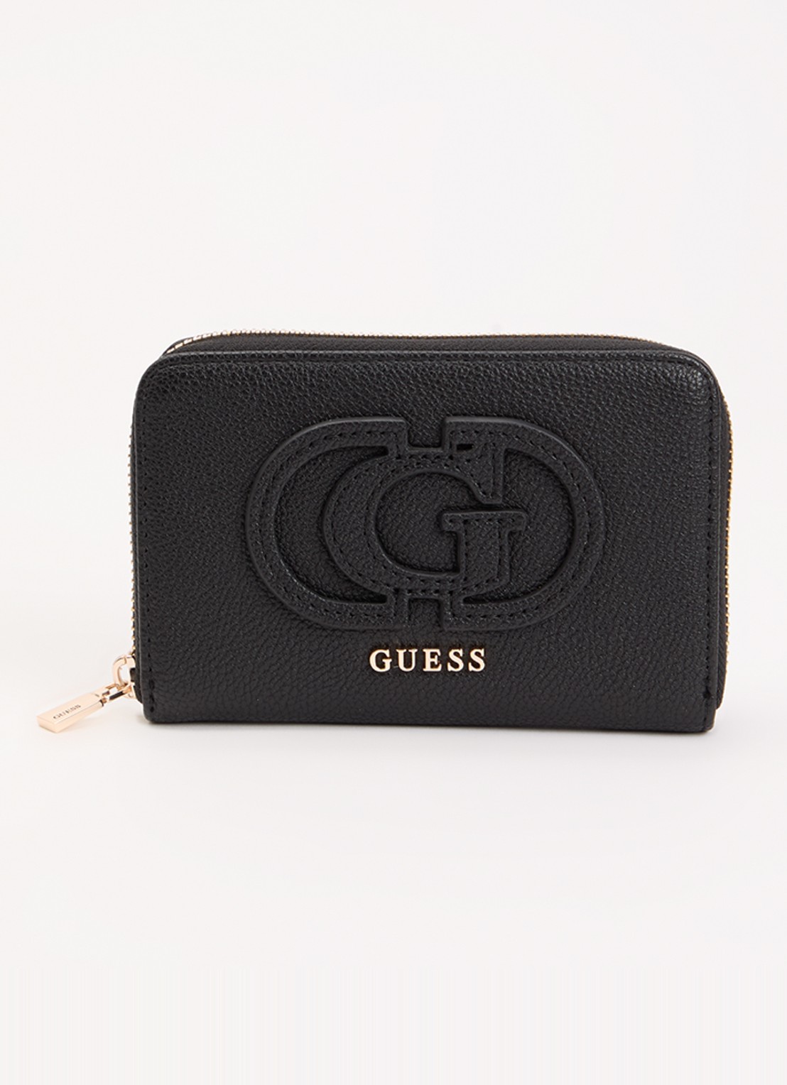 GUESS Portemonnee met logo - voorkant zwart