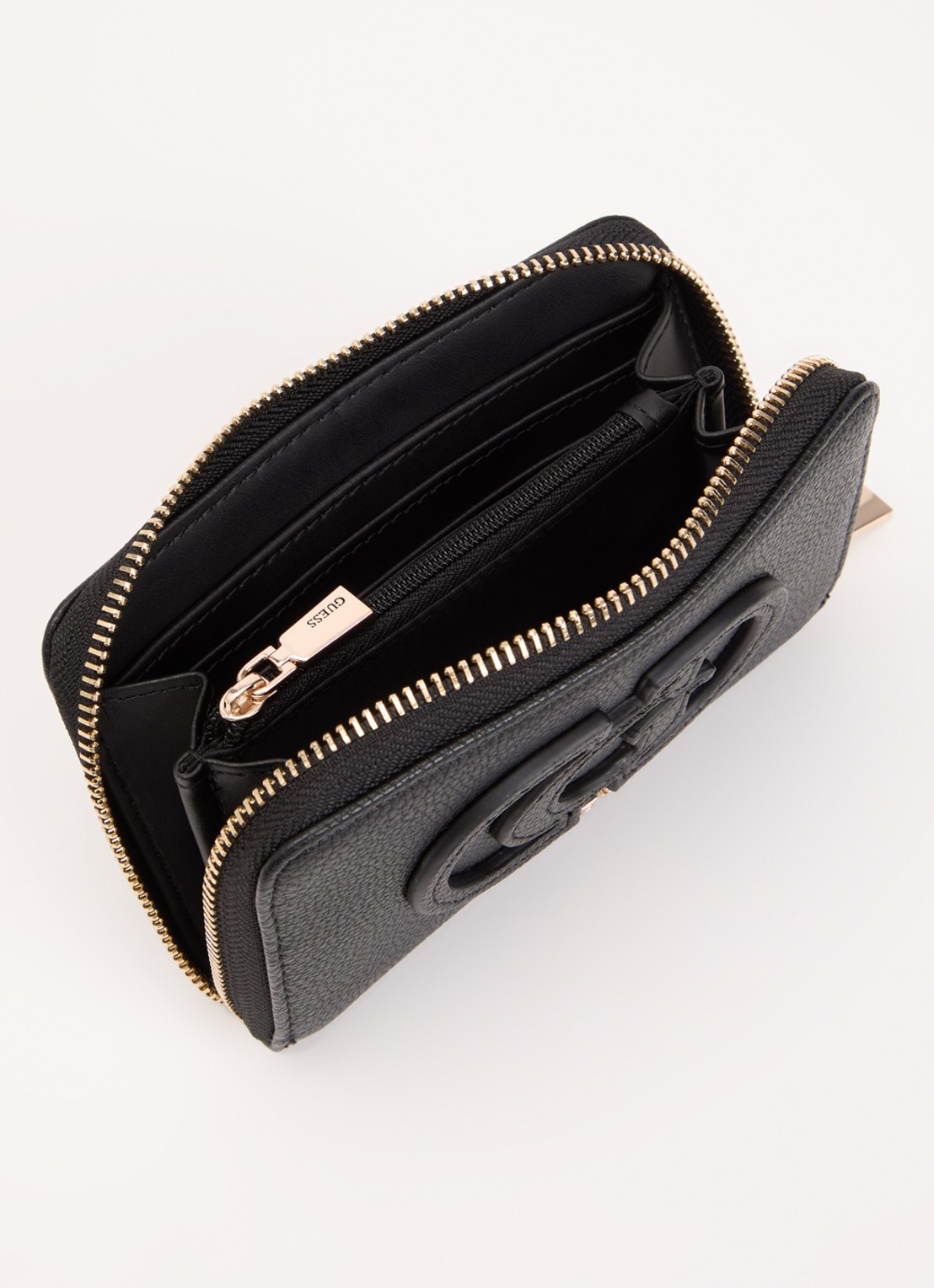 GUESS Portemonnee met logo - voorkant 2 zwart