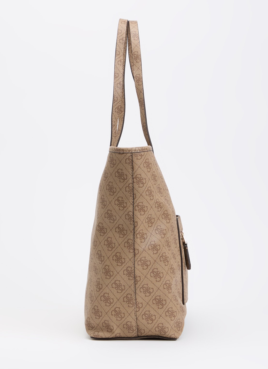 GUESS Power Play Large shopper met logoprint en uitneembaar etui - detail 2 beige