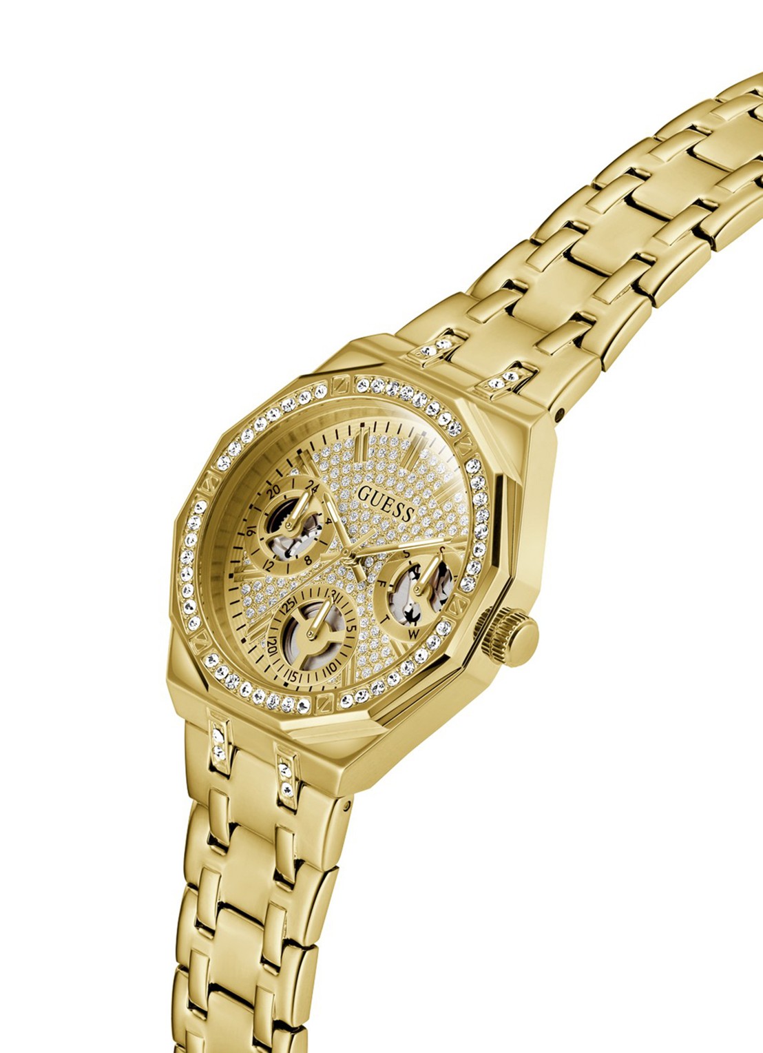 GUESS Quinn horloge GW0988L2 - detail 3 goud