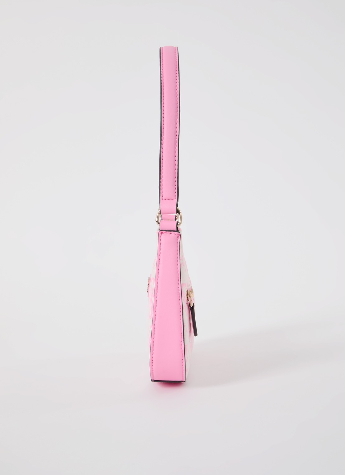 GUESS Ruma Mini schoudertas met logoprint - detail 5 roze
