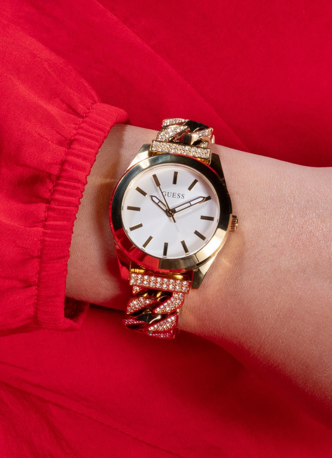GUESS Serena horloge GW0546L2 - detail goud