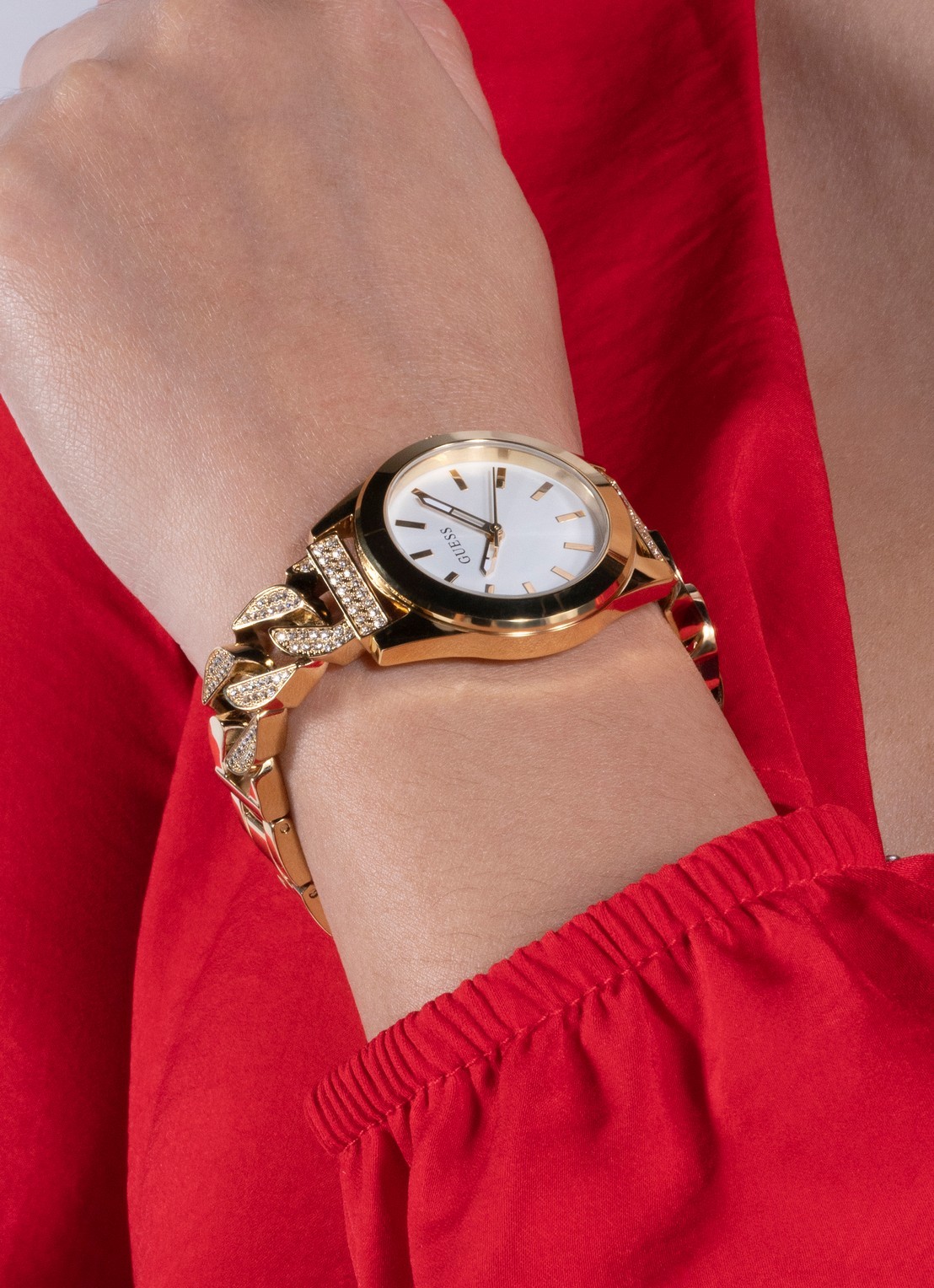 GUESS Serena horloge GW0546L2 - voorkant 6 goud