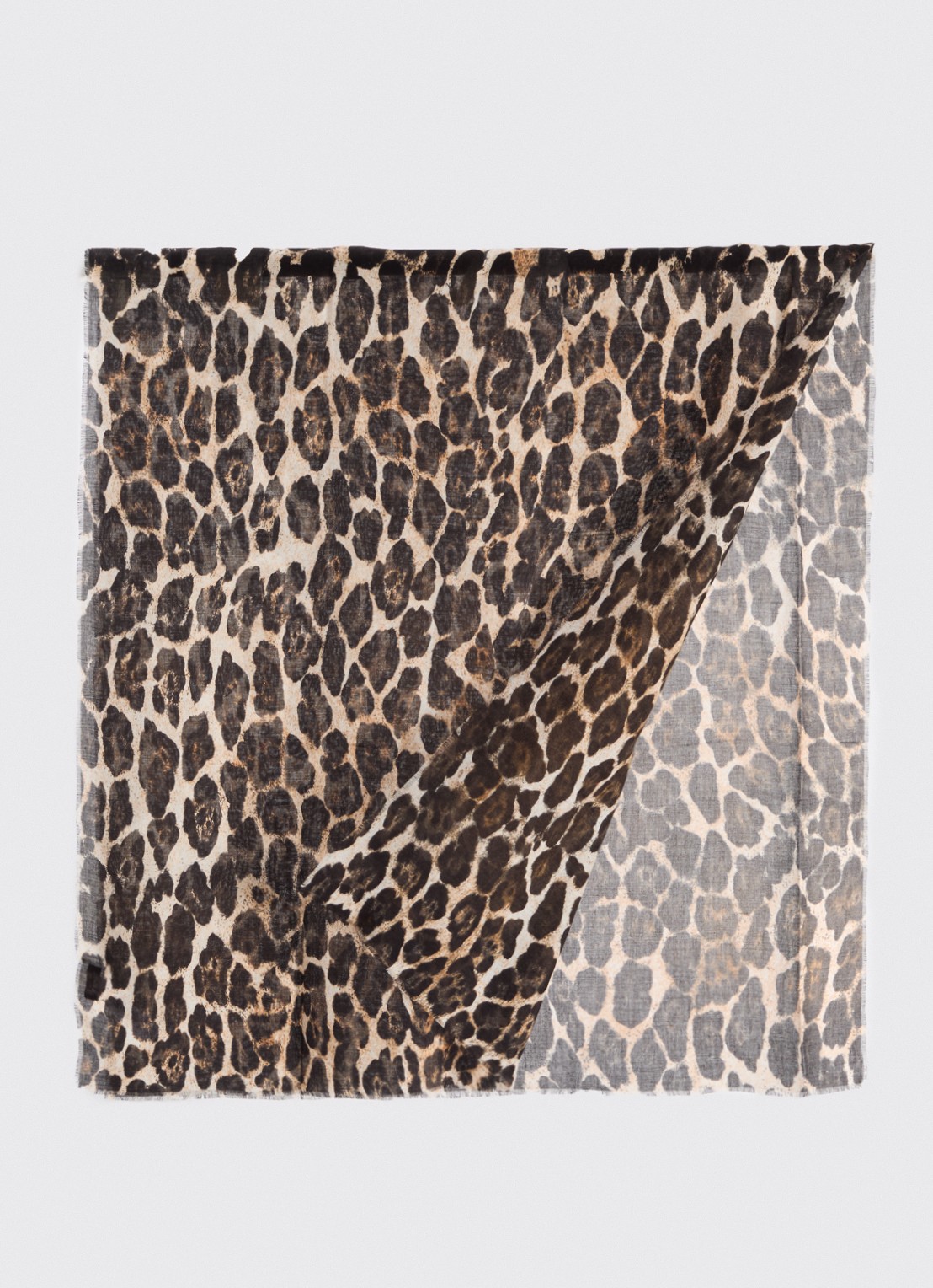 GUESS Sjaal met panterprint 200 x 85 cm  - detail 2 bruin