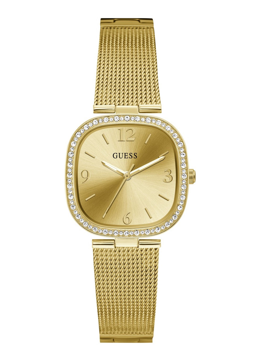 GUESS Tapestry horloge GW0354L2 - voorkant goud