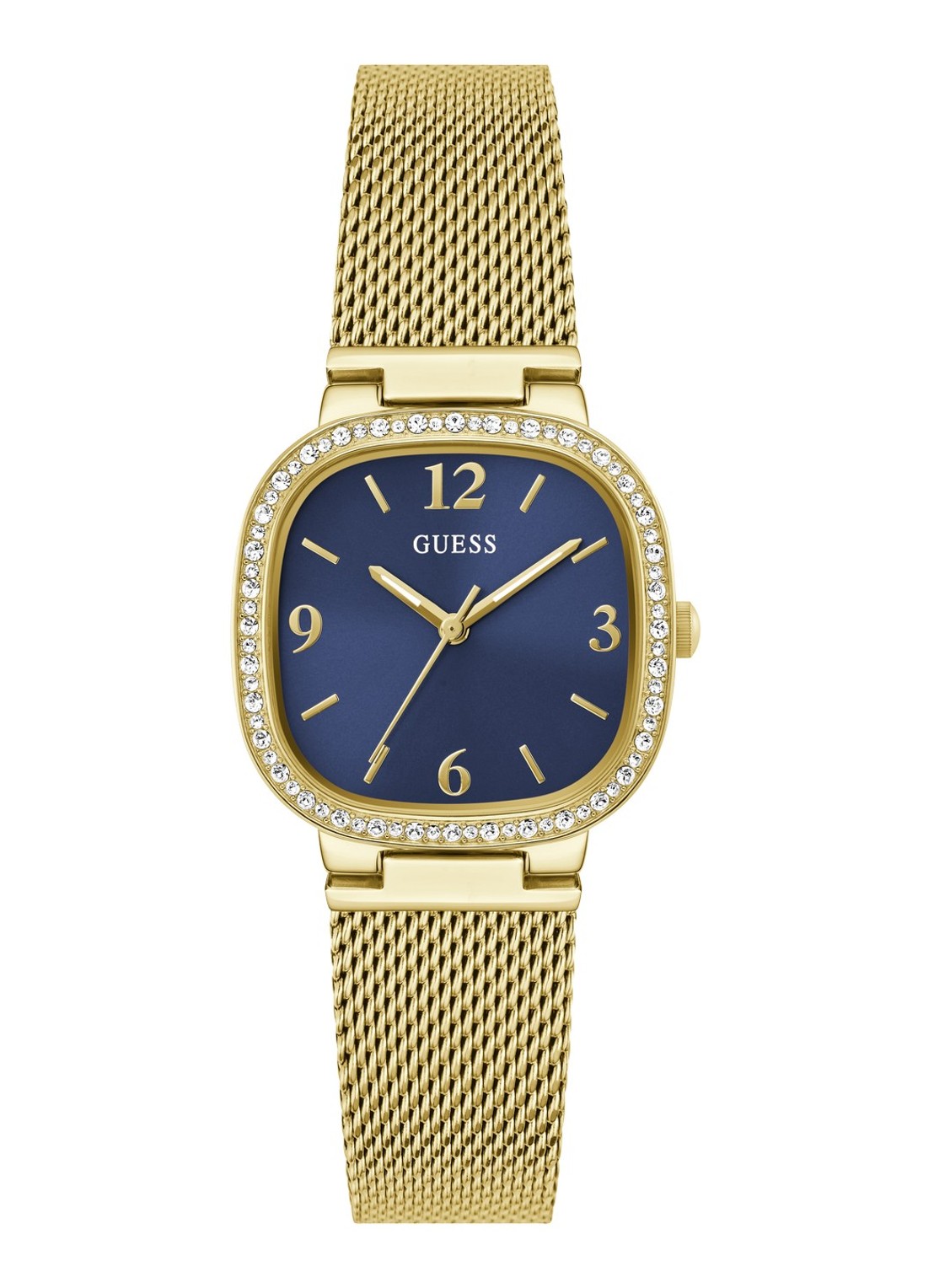 GUESS Tapestry horloge GW0354L6 - voorkant goud