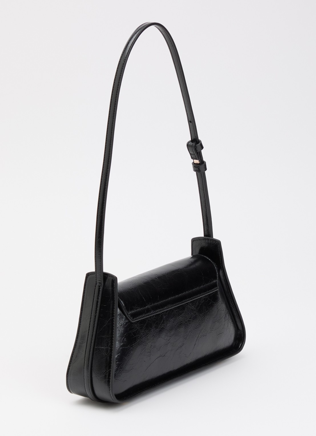 GUESS Xena Flap handtas met logo  - achterkant 4 zwart