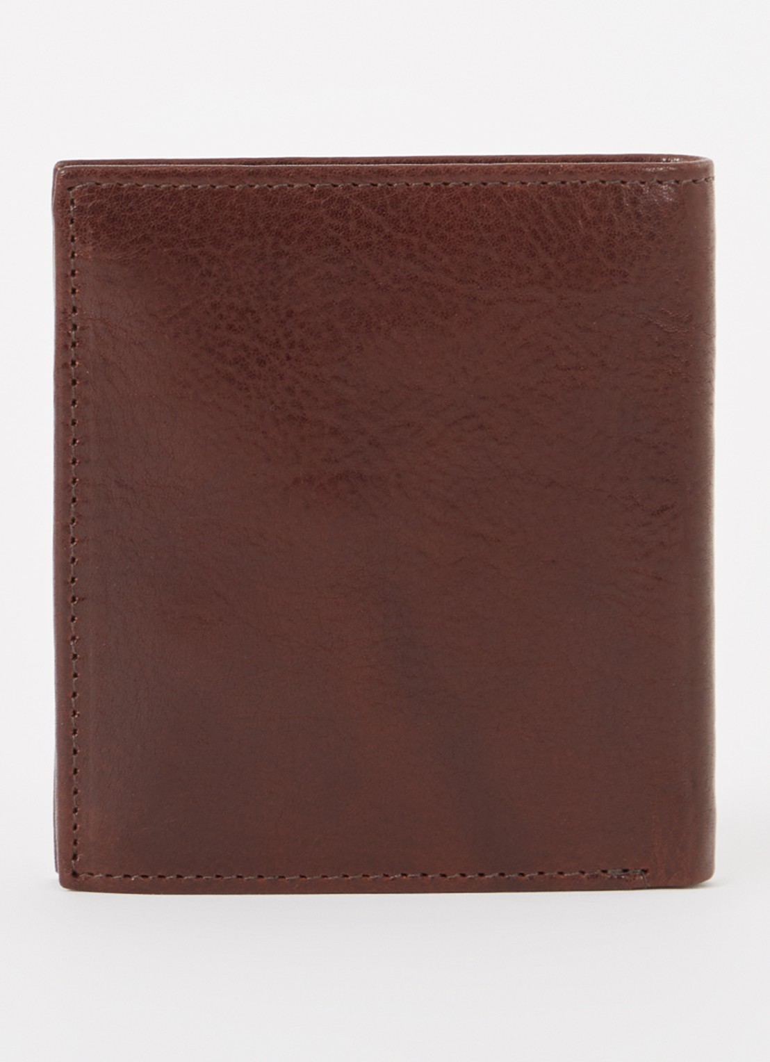 H.J. de Rooy Amsterdam Billfold portemonnee van leer - achterkant bruin