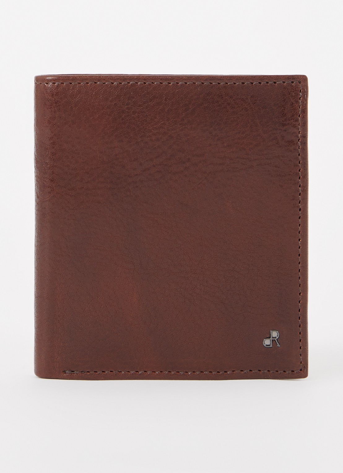 H.J. de Rooy Amsterdam Billfold portemonnee van leer - voorkant 2 bruin