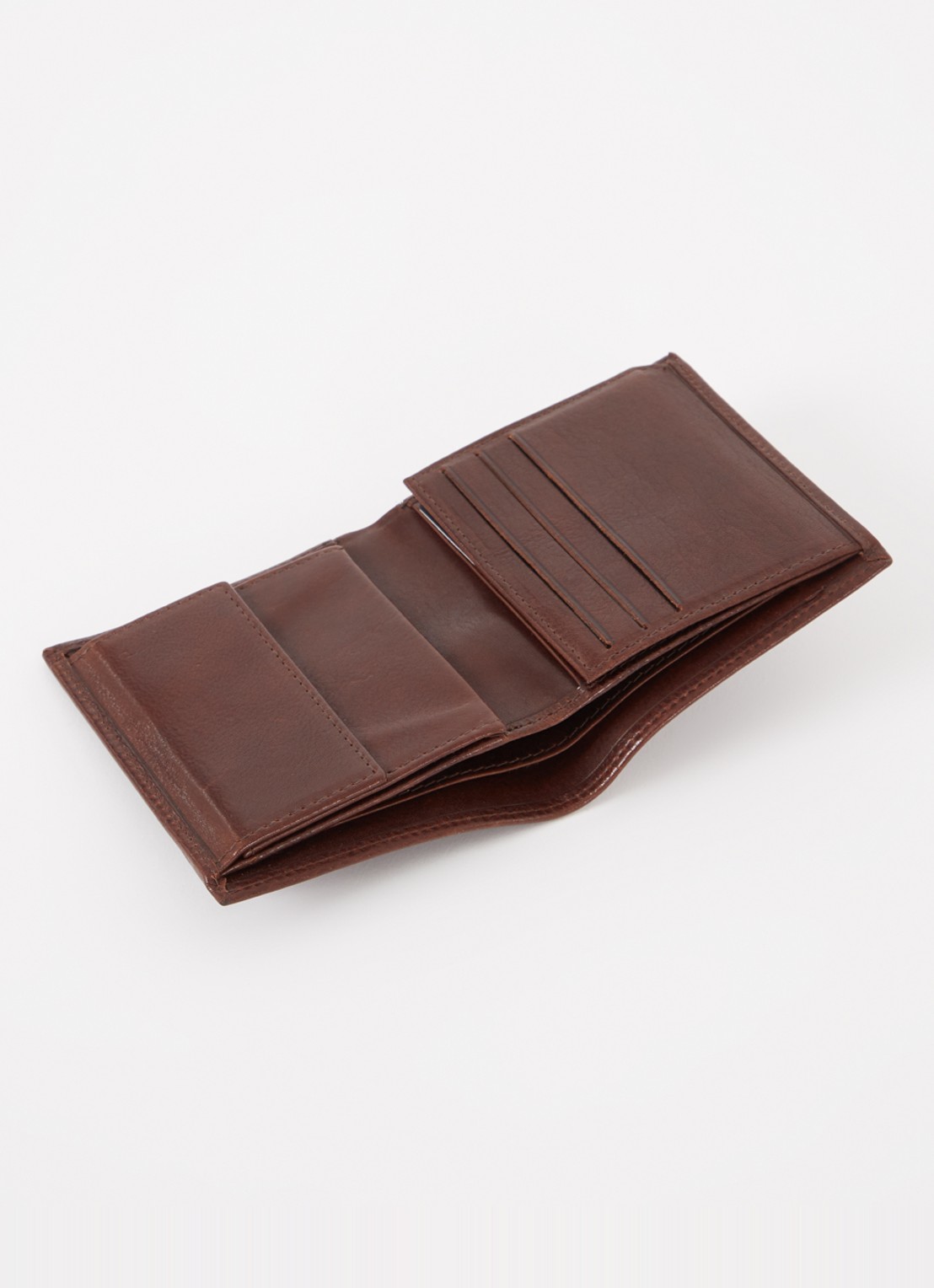H.J. de Rooy Amsterdam Billfold portemonnee van leer - voorkant 3 bruin