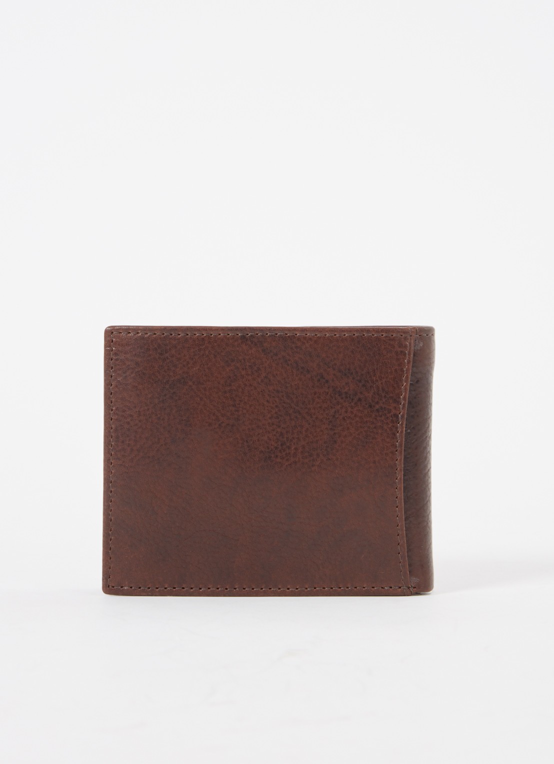 H.J. de Rooy Amsterdam Billfold portemonnee van leer - achterkant bruin