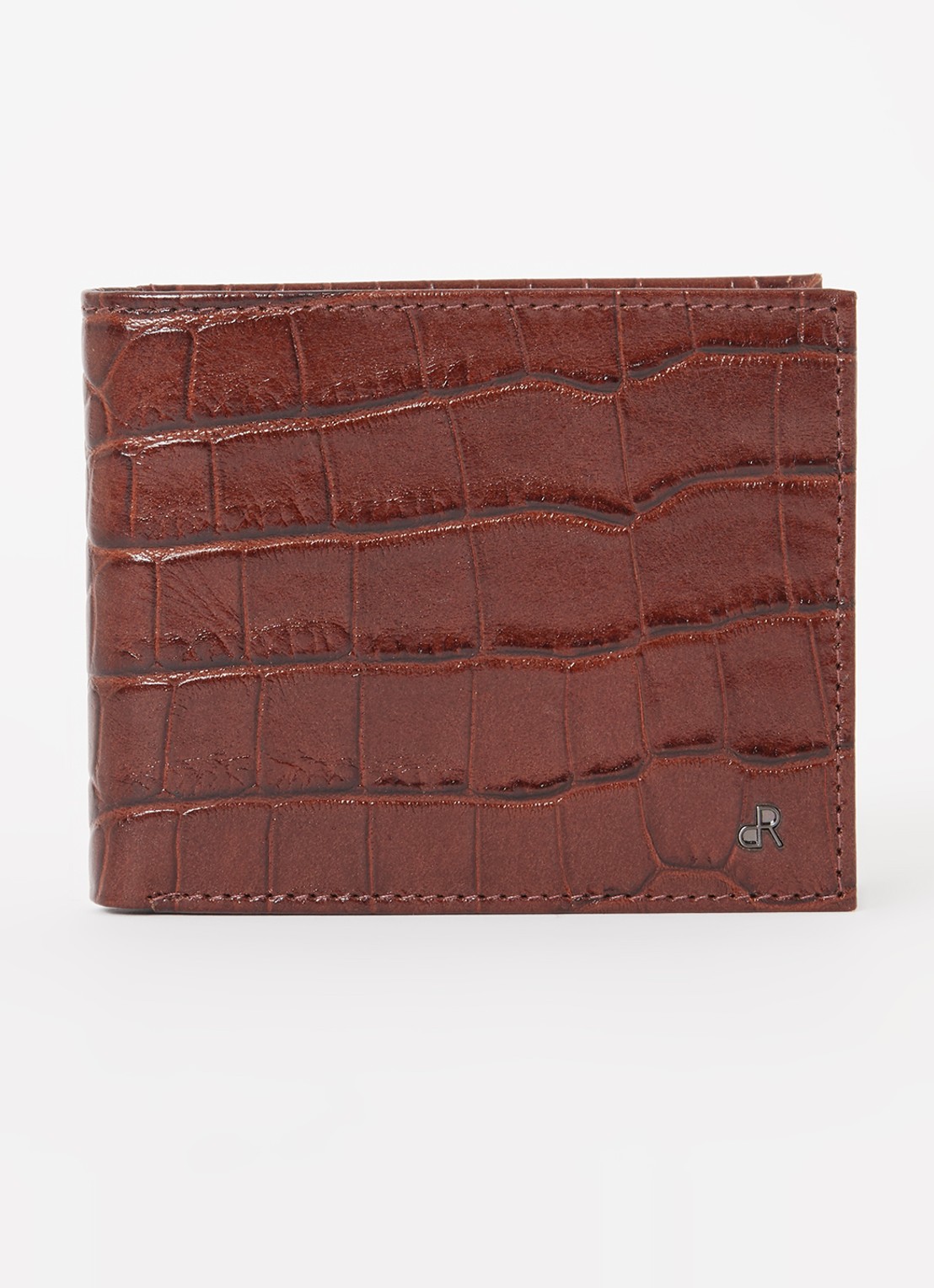 H.J. de Rooy Portemonnee van leer - voorkant cognac