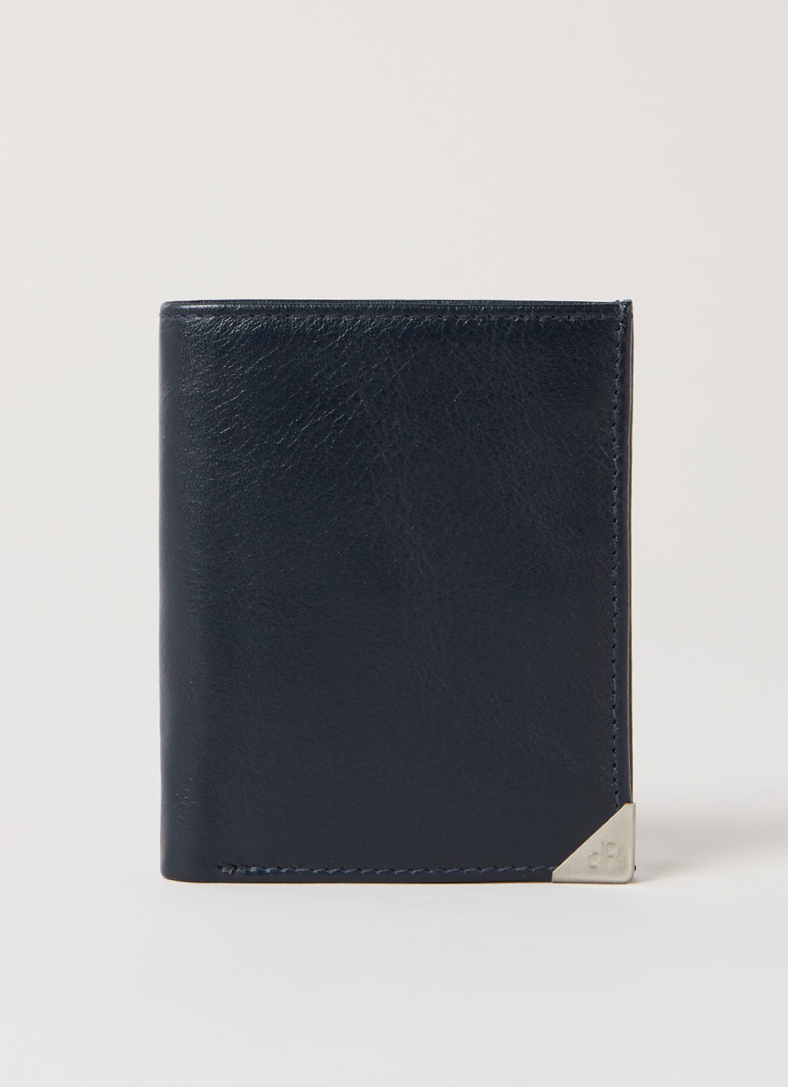 H.J. de Rooy Portemonnee van leer - voorkant 3 donkerblauw