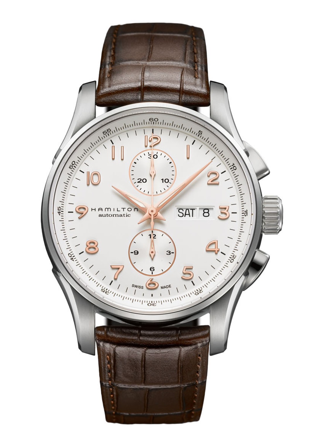 Hamilton Horloge Jazzmaster H32766513 - voorkant 3 zilver