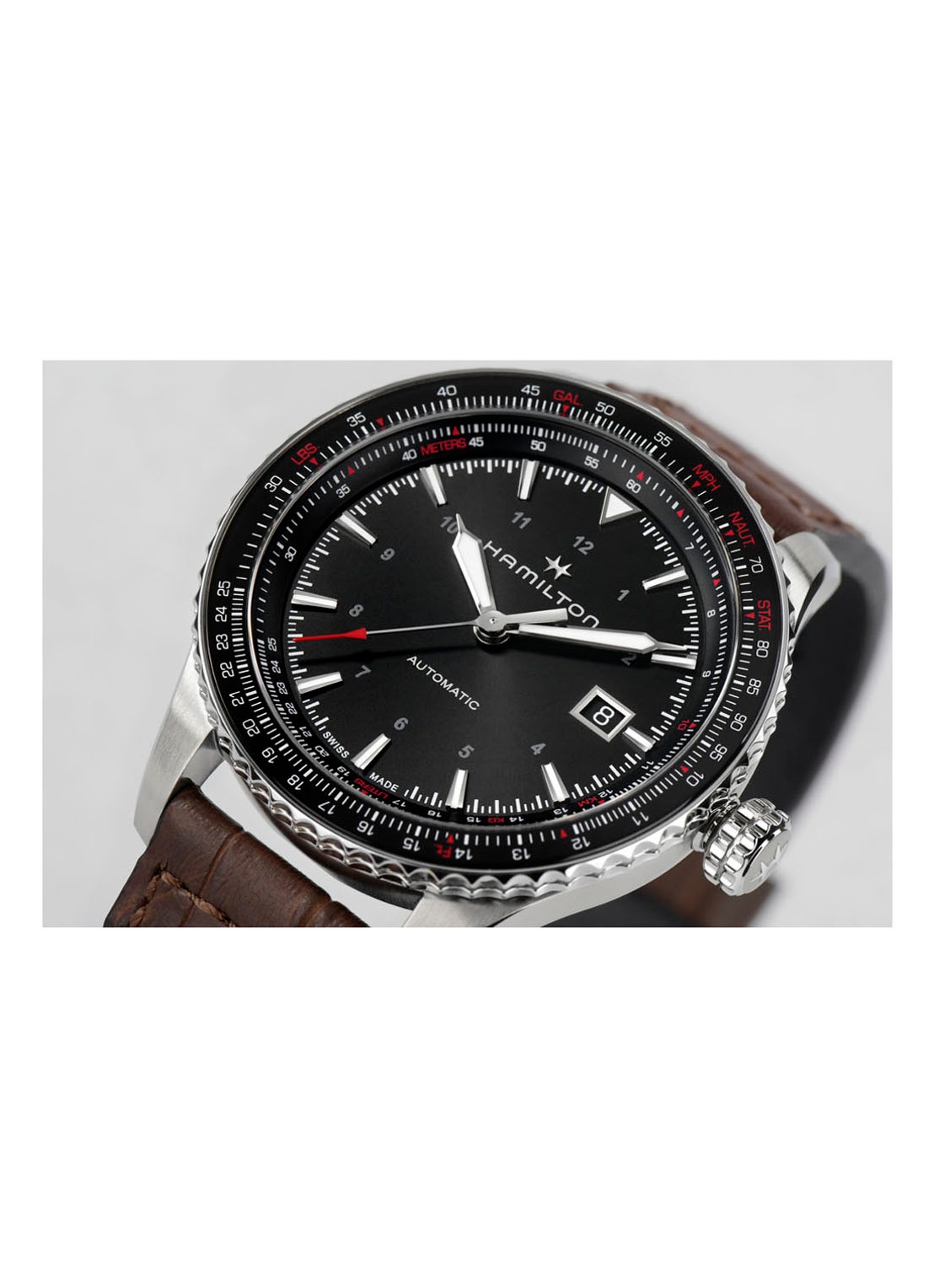 Hamilton Khaki Aviation Converter Automaat horloge H76615530 - detail 4 zilver