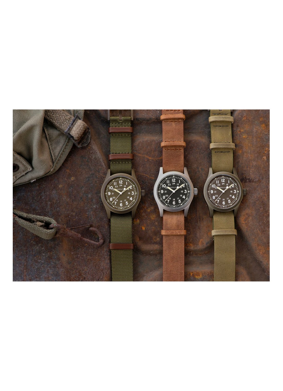 Hamilton Khaki Field Mechanical horloge H69439531 - detail 4 bruin