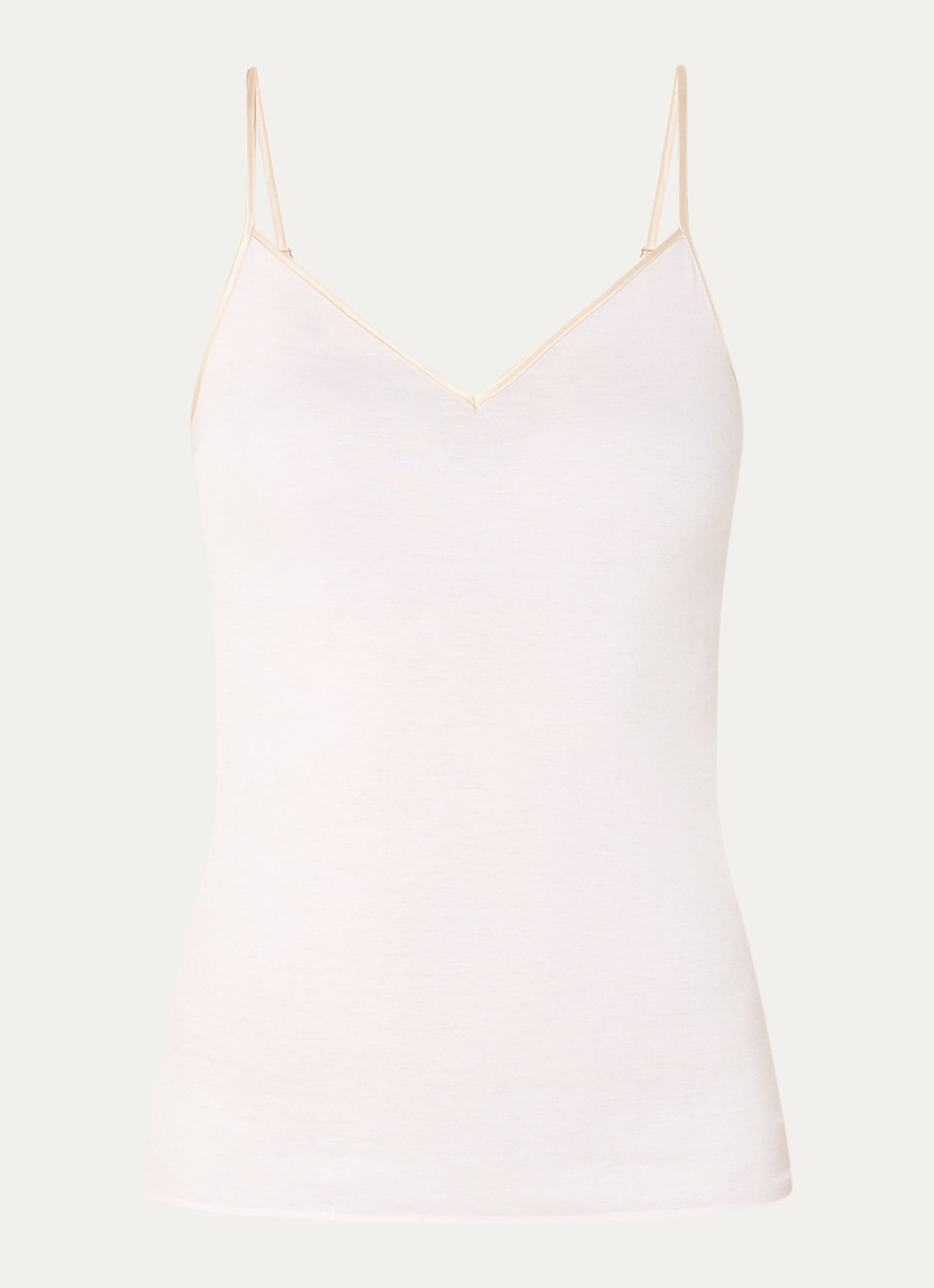 Hanro Cotton Seamless tanktop - voorkant lichtroze