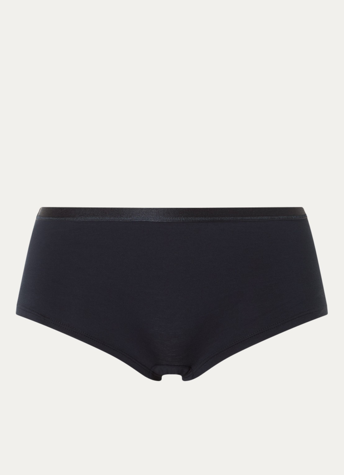 Hanro Cotton Sensation shorty - voorkant zwart