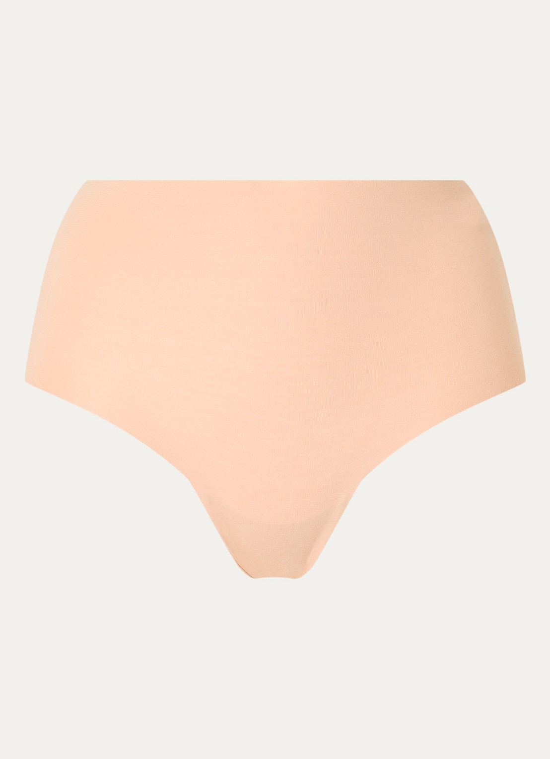 Hanro High waisted naadloze slip - voorkant beige