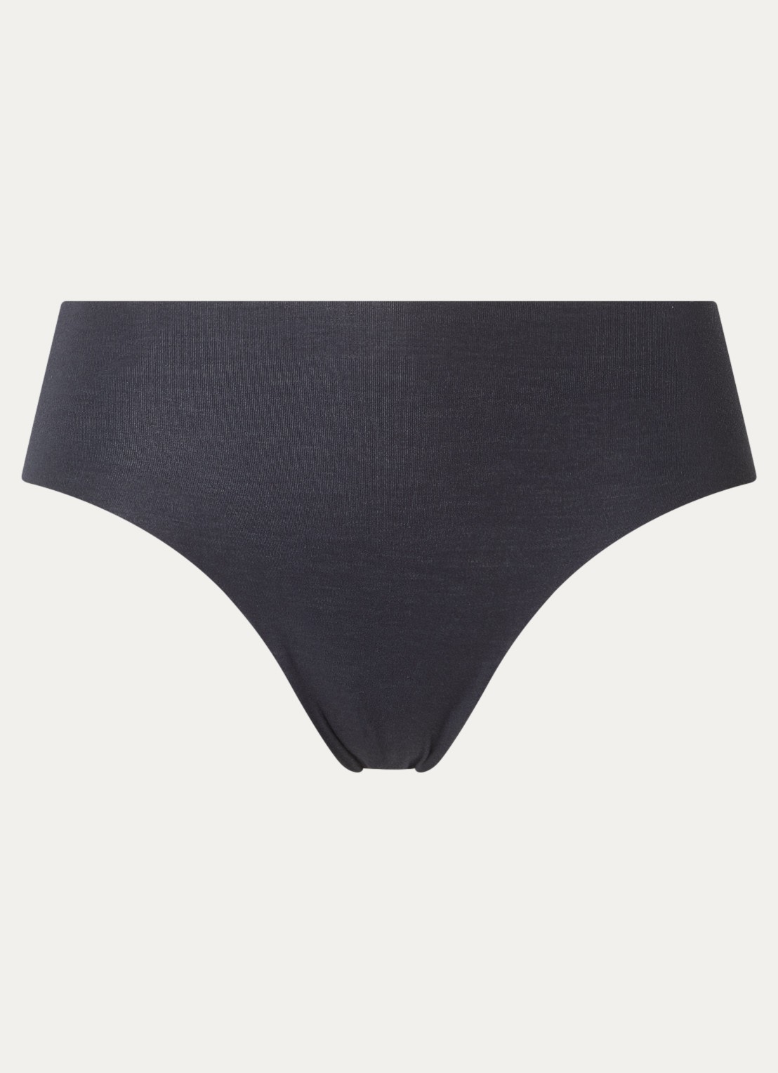 Hanro Invisible Cotton naadloze slip - voorkant 4 zwart