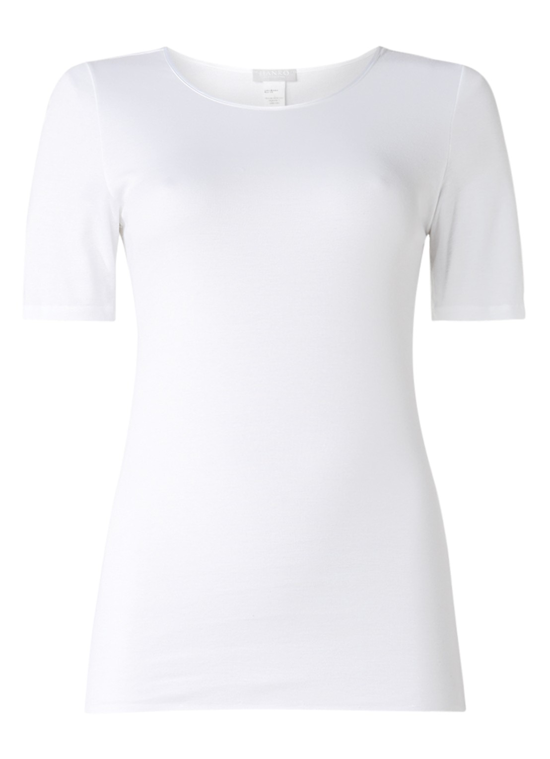 Hanro Naadloos T-shirt met ronde hals - voorkant 2 wit