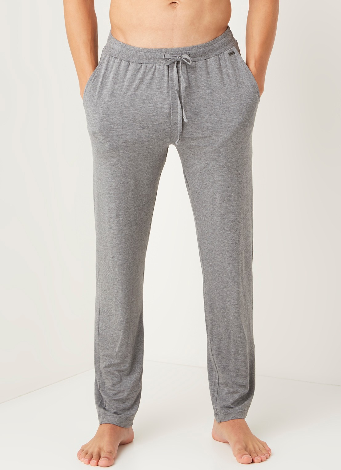 Hanro Pyjamabroek met steekzakken - detail 4 antraciet