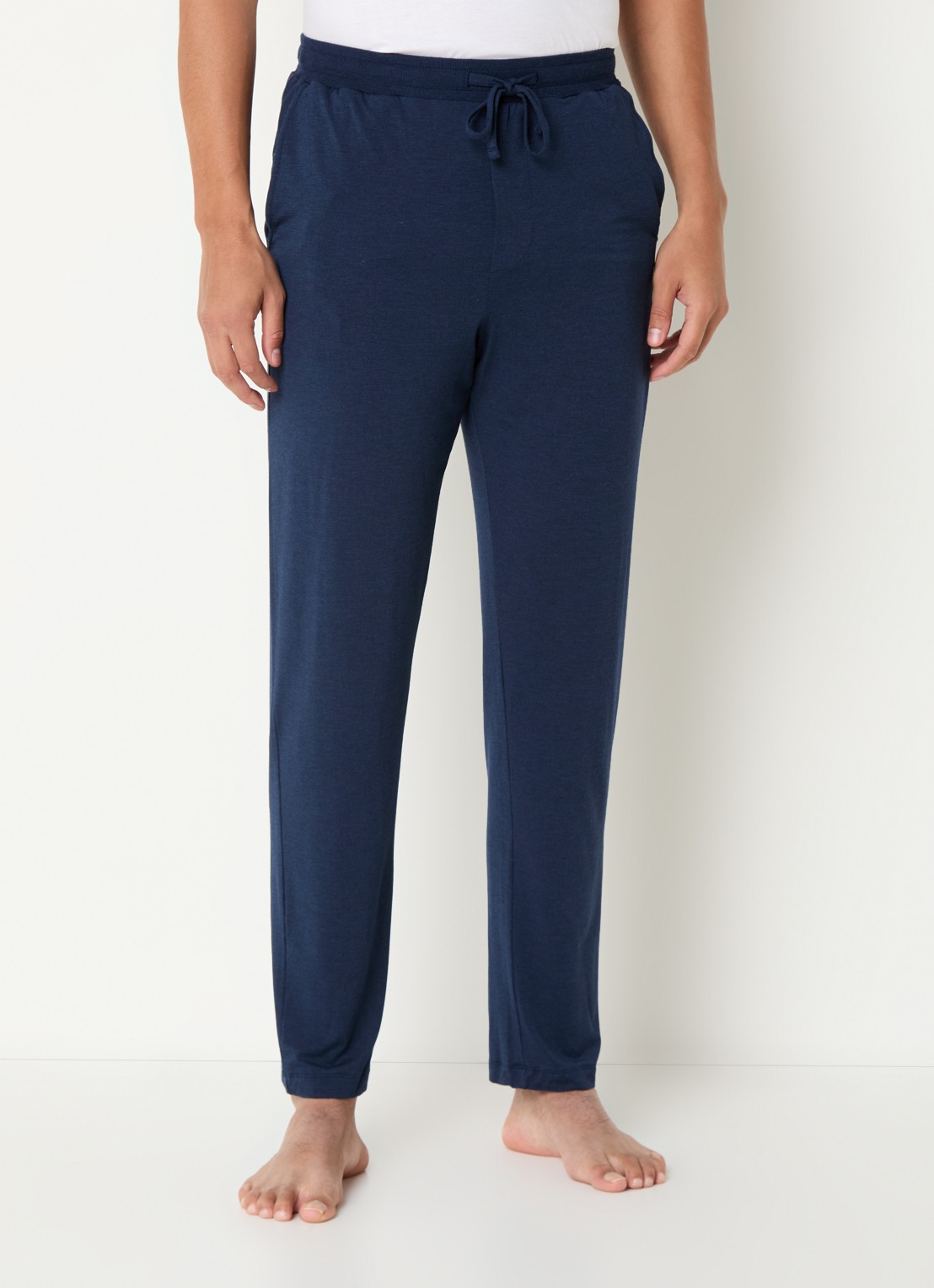 Hanro Pyjamabroek met steekzakken - detail 3 donkerblauw