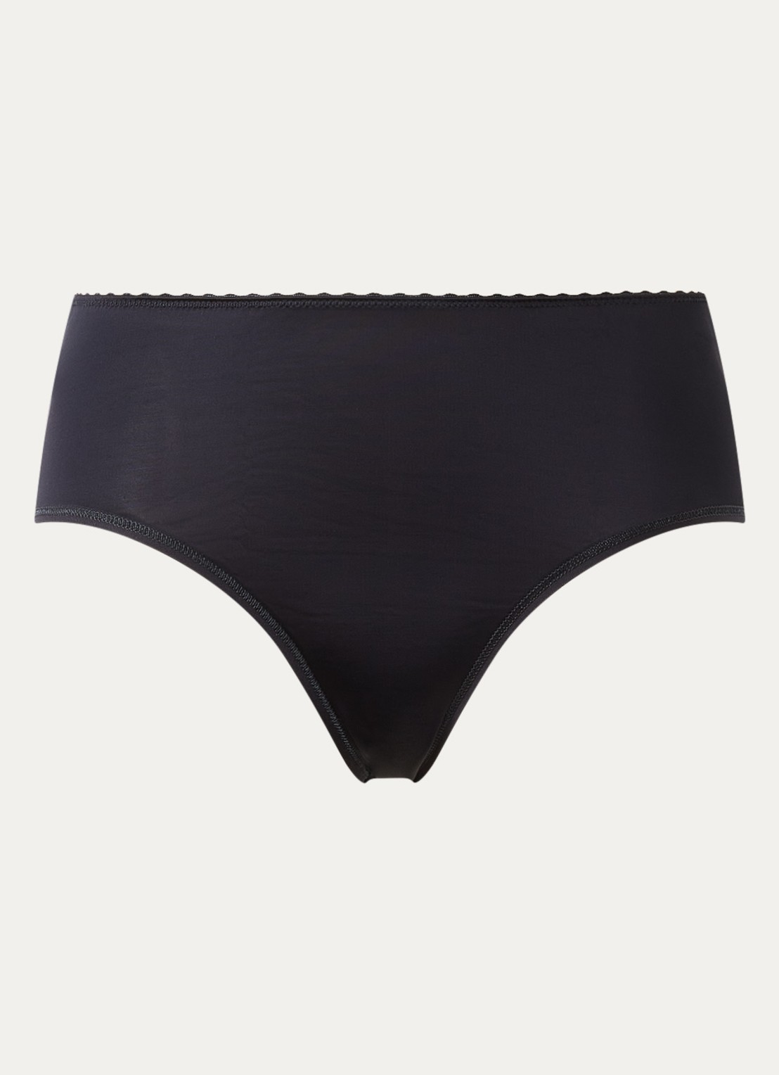 Hanro Satin Deluxe slip - voorkant 4 zwart