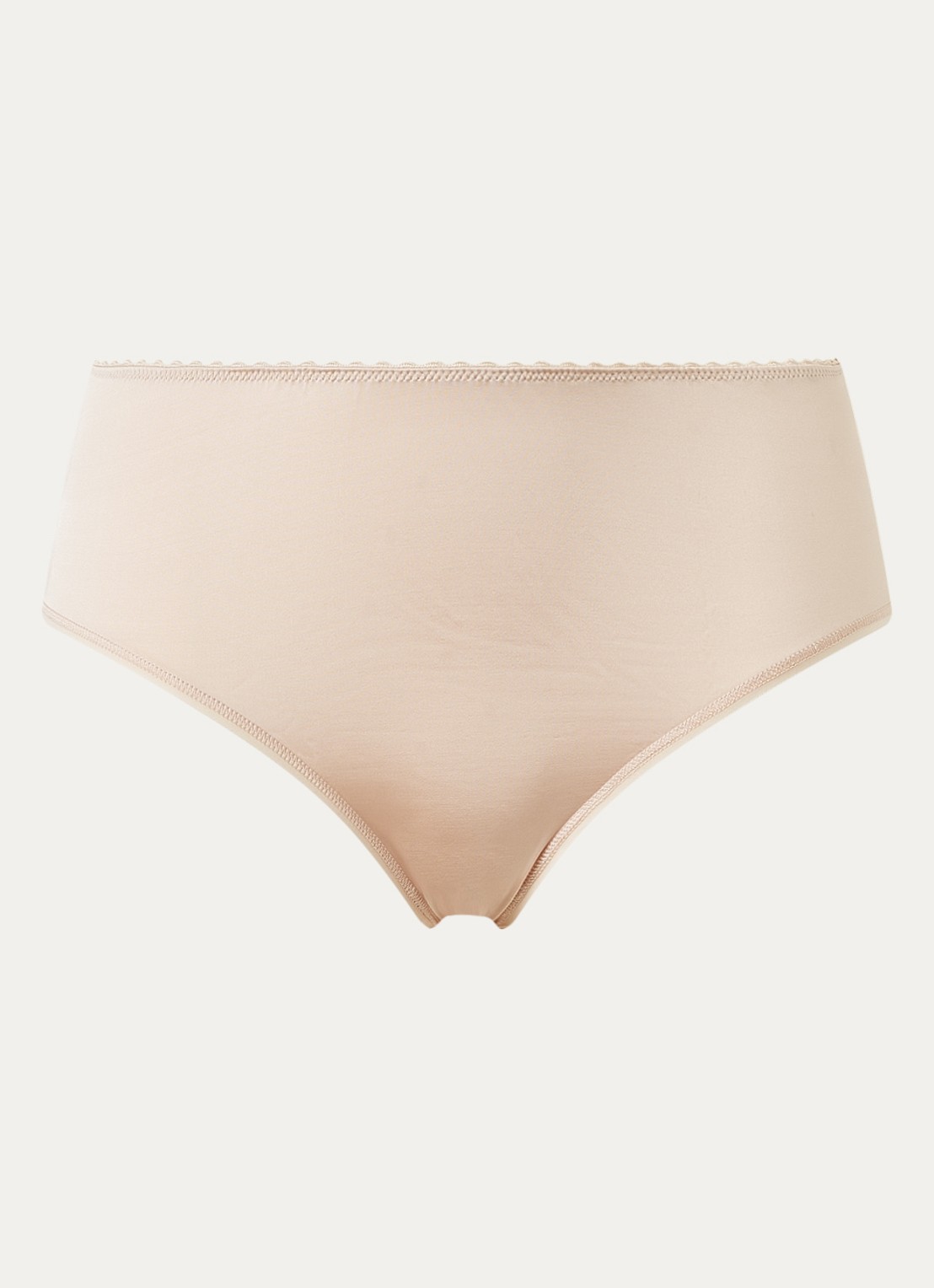 Hanro Satin Deluxe slip - voorkant naturel