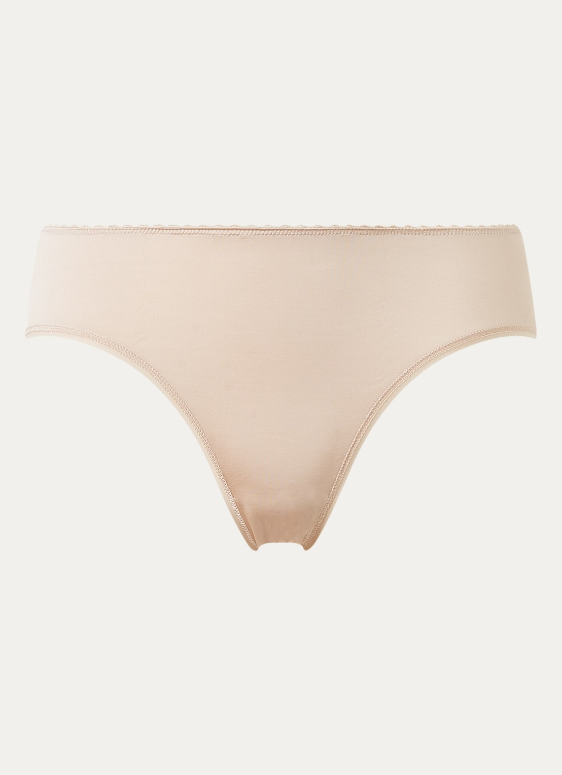 Hanro Satin Deluxe slip - voorkant naturel