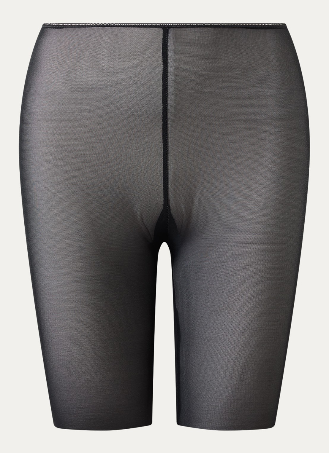 Hanro Smooth Illusion short van tule - voorkant zwart