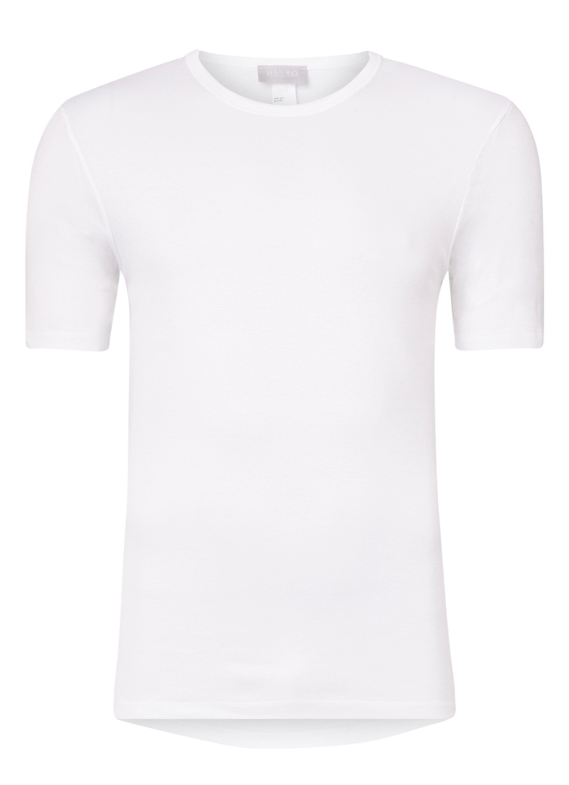 Hanro T-shirt van gemerceriseerd katoen - voorkant wit