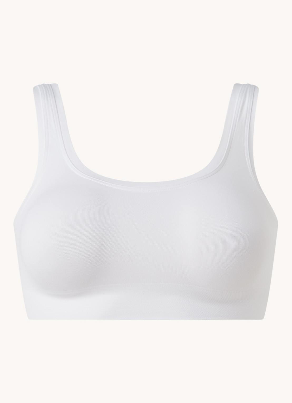 Hanro Touch Feeling bralette zonder vulling - voorkant 3 wit