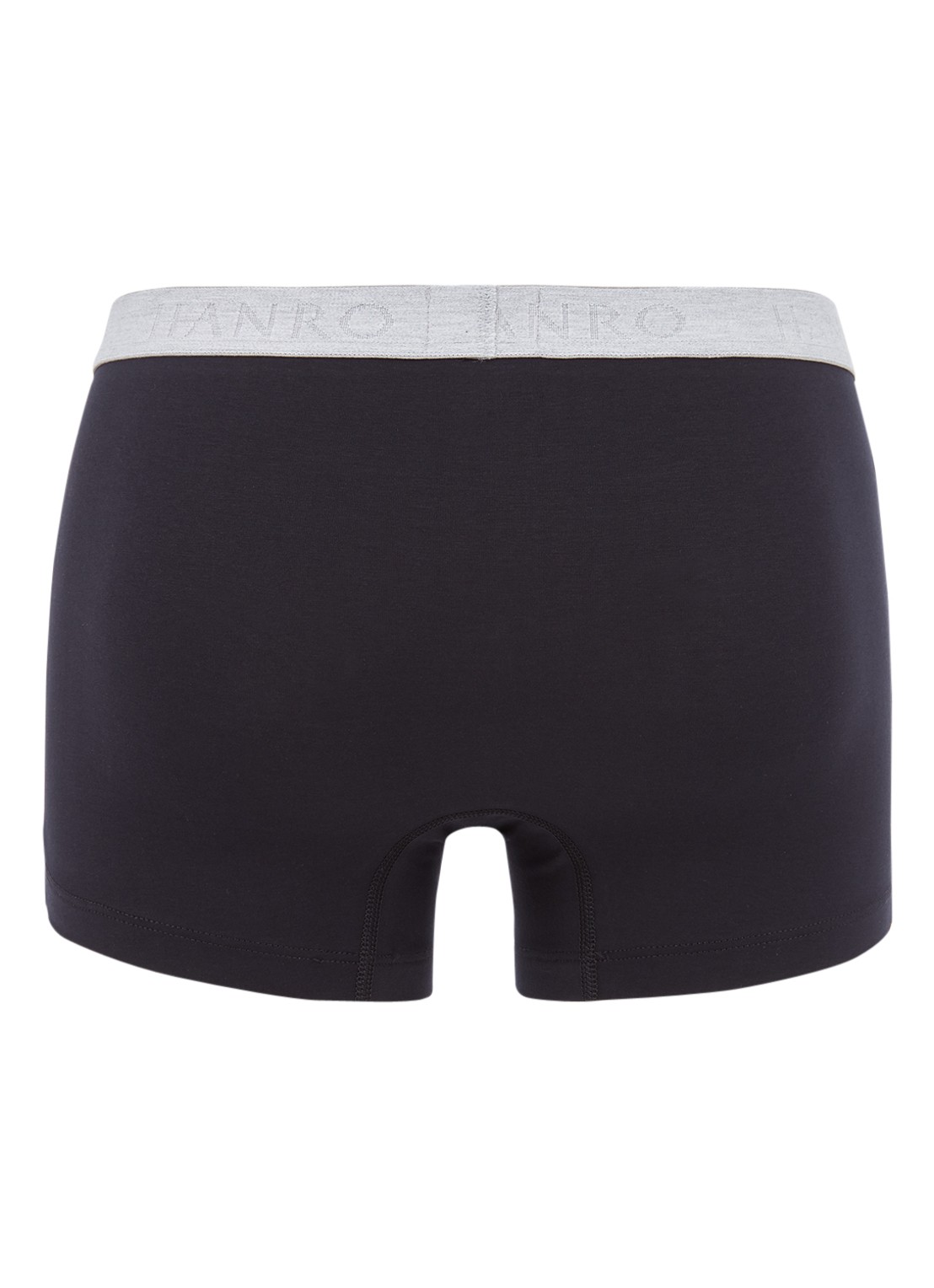 Hanro Trunk Cotton Essentials boxershorts in uni in 2-pack - achterkant 2 zwart