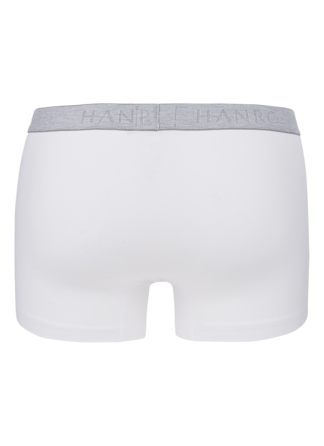 Hanro Trunk Cotton Essentials boxershorts in uni in 2-pack - achterkant 2 wit