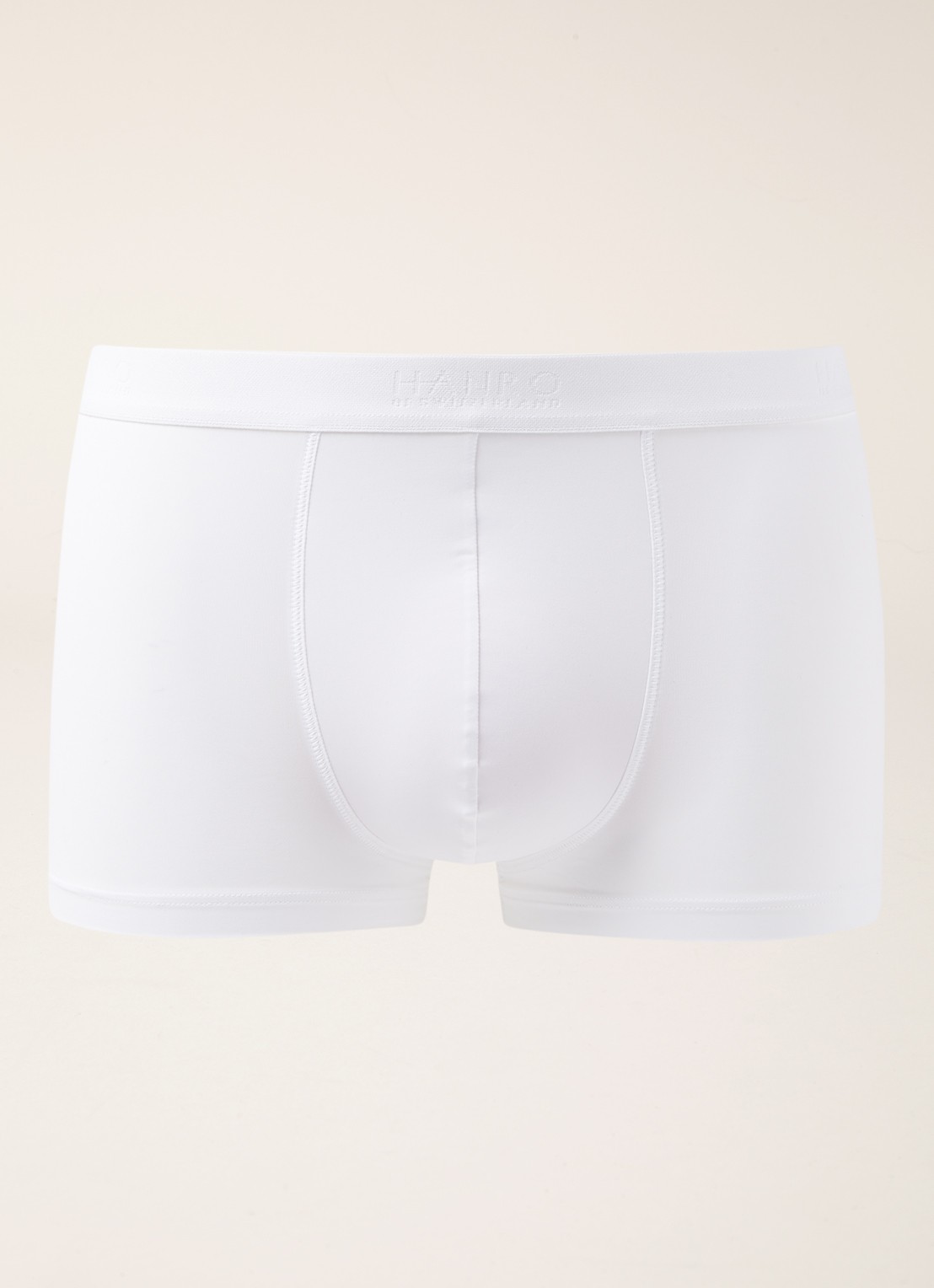 Hanro Trunk Micro Touch boxershort in uni - voorkant 3 wit
