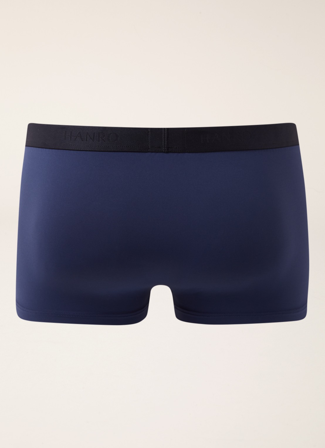 Hanro Trunk Micro Touch boxershort in uni - achterkant 3 blauw