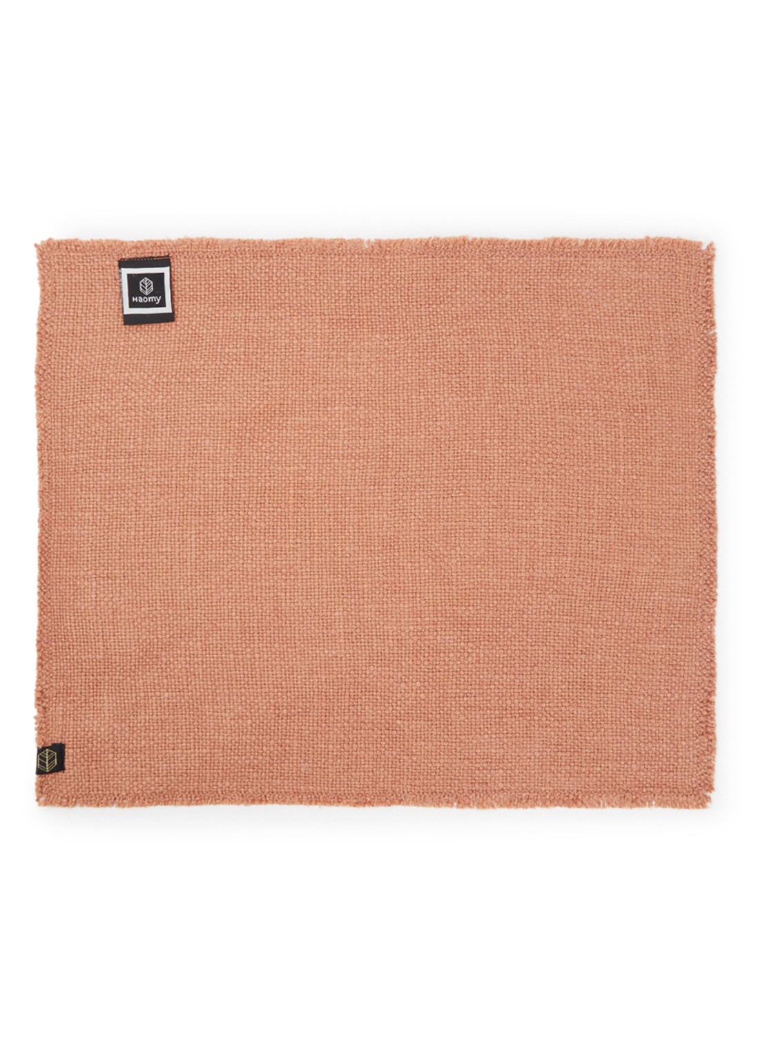 Haomy California placemat 35 x 45 cm - voorkant zalmroze