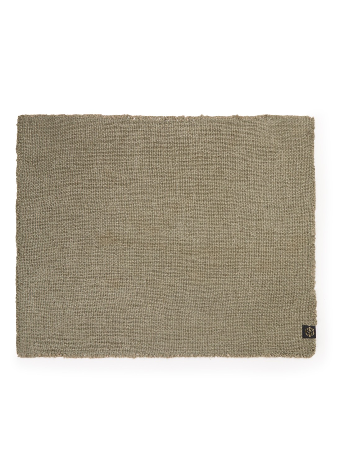Haomy California placemat 35 x 45 cm - voorkant mosgroen