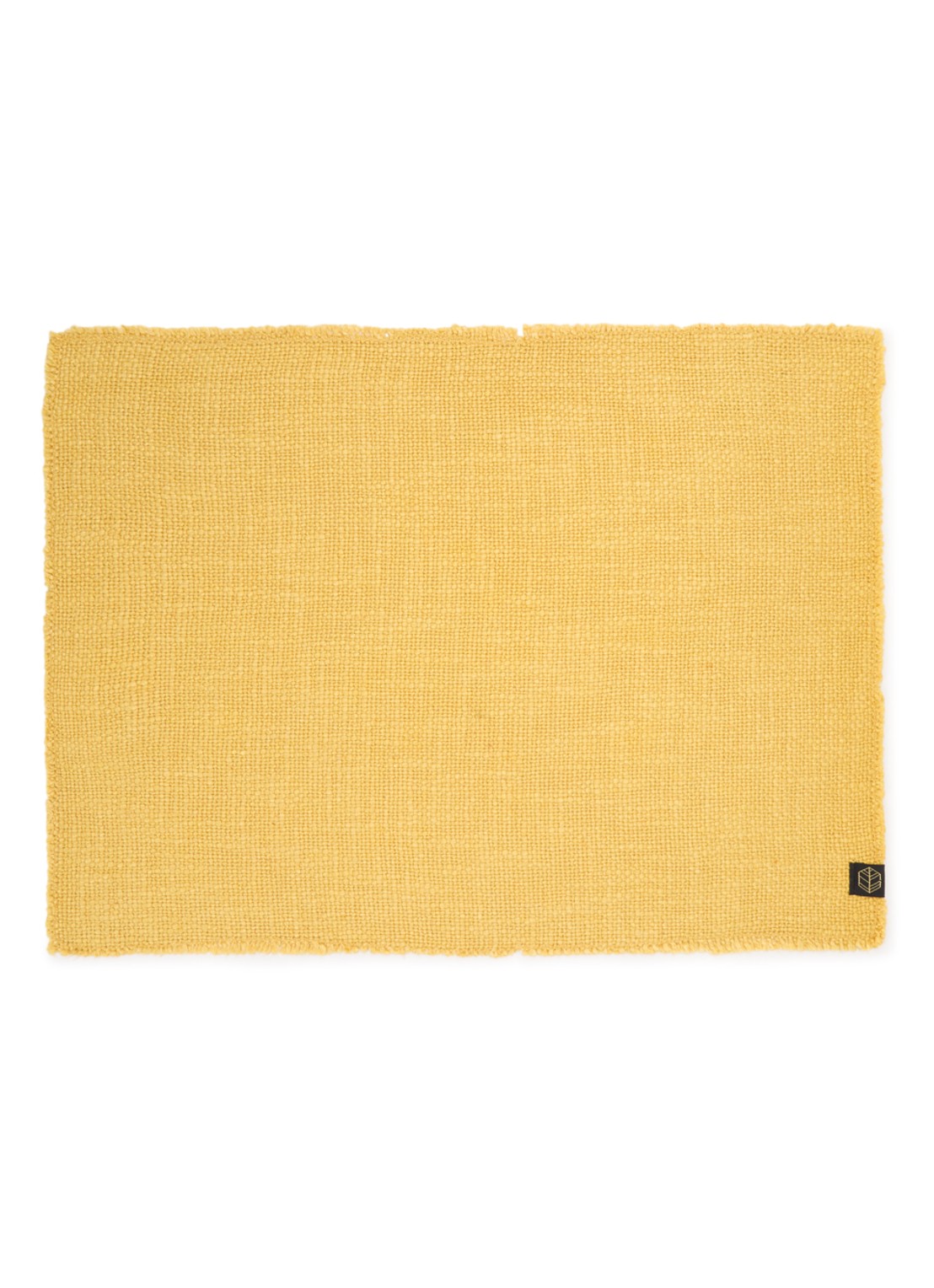 Haomy California placemat 36 x 48 cm - voorkant okergeel