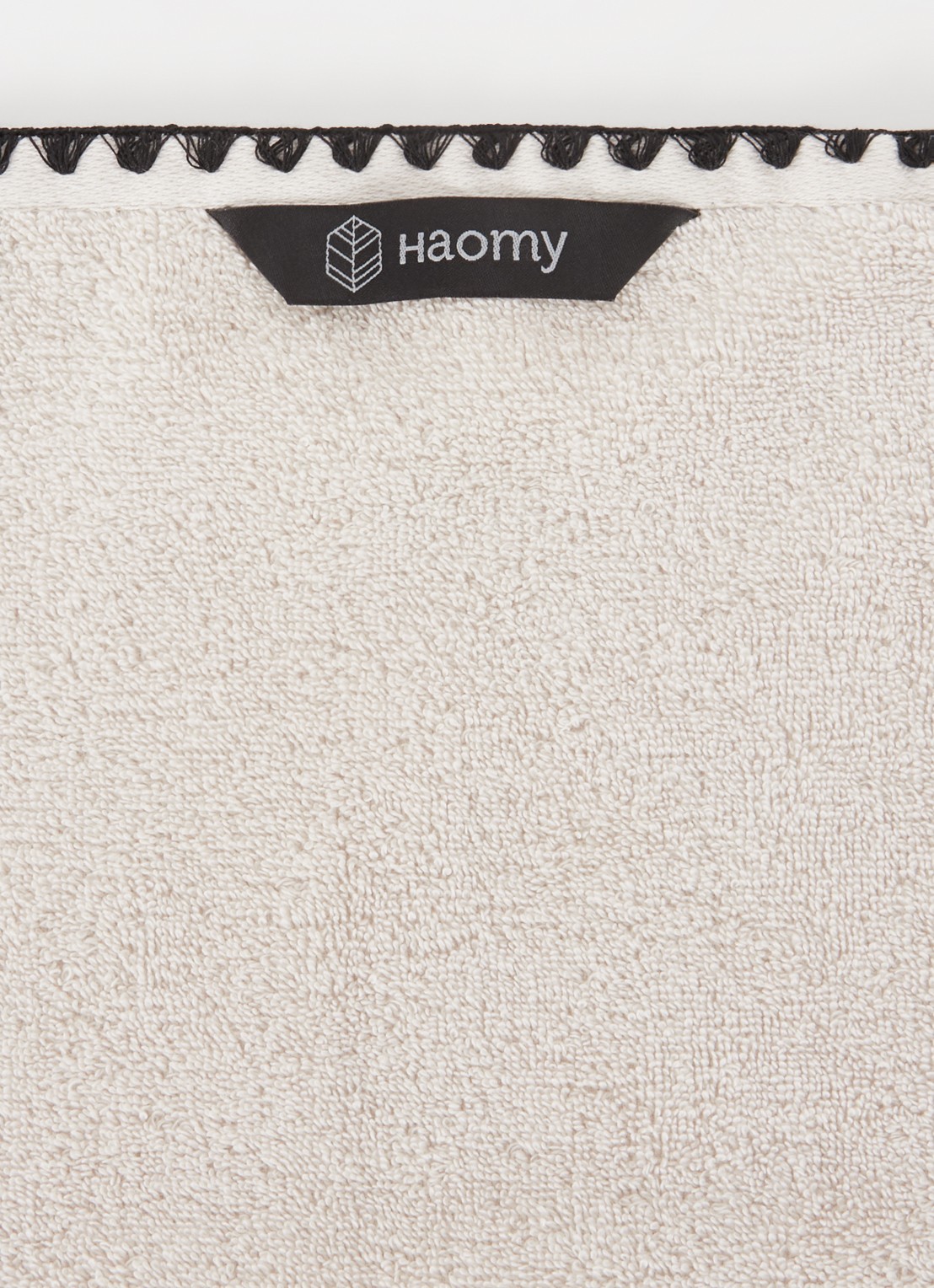 Haomy Issey gastendoek 30 x 50 cm - detail creme